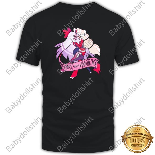 Hazbin Hotel Shop Merch Charlie & Vaggie Tee Shirt Chaggie More Than Anything Tee Shirt