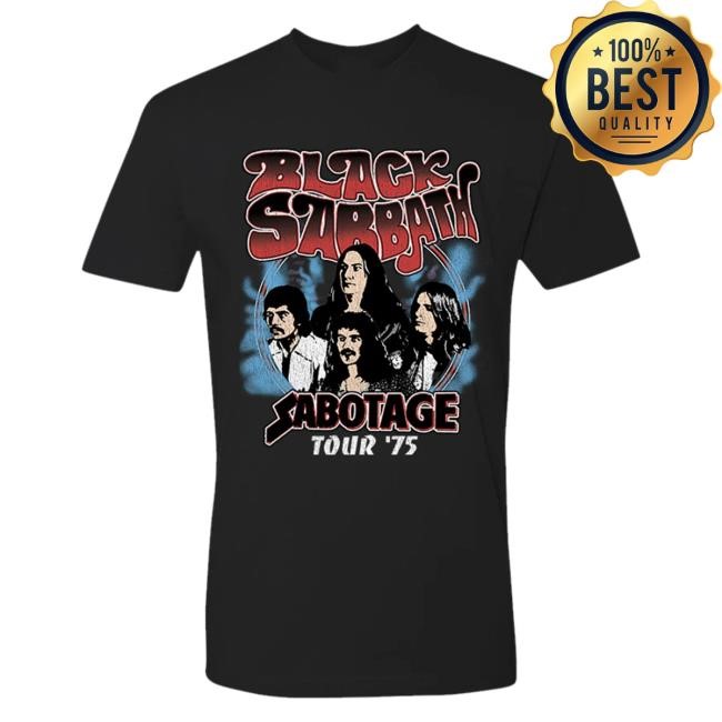 Official Black Sadbath Sabotage ’75 Tour Shirts