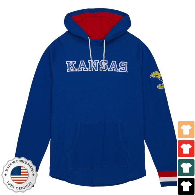 Mitchell And Ness Clothing Store Shop Legendary Slub Ls Crew neck Sweatshirt University Of Kansas New Release Mitchellandness Merch
