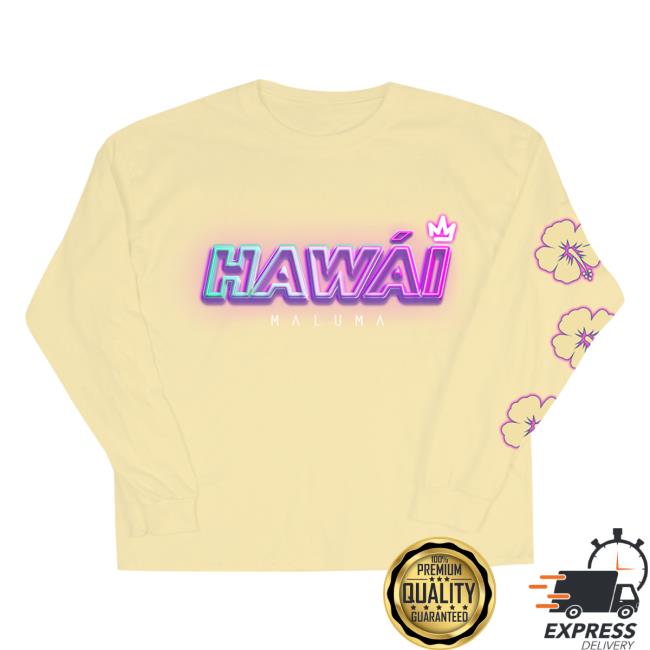 Official Hawái Yellow Hooded Sweatshirt
