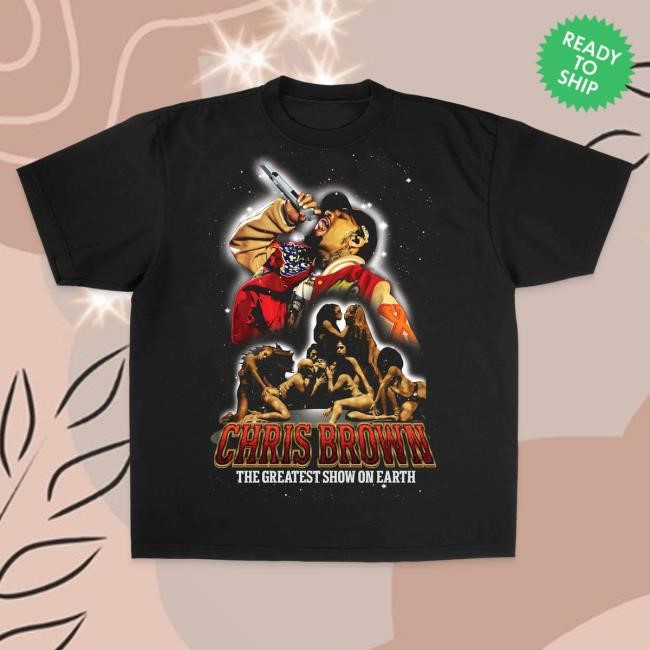 Official Chris Brown Merch Store Greatest Show On Earth Collage S/S Hot Shirt