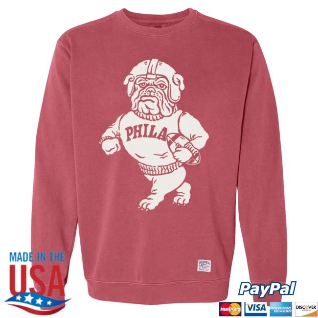 Official Duke And Winston Philadelphia Bulldogs Vintage Crew neck (Light Green) Duke & Winston