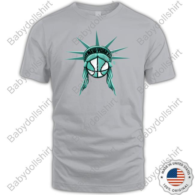 Official Ny Lady Liberty Basketball Long Sleeve Tee