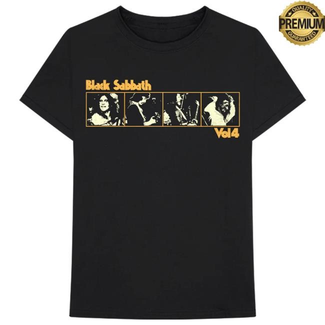Vol. 4 Film Strip Black Tee Shirt - Black Sabbath Official Store