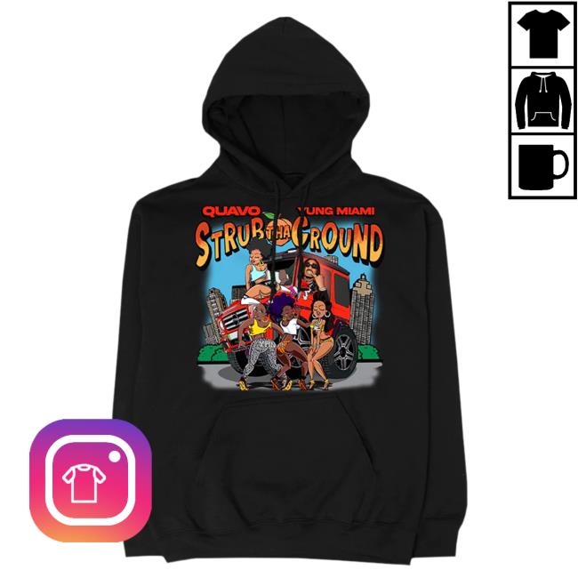 Official Quavo Merch Strub Tha Ground Black T-Shirt