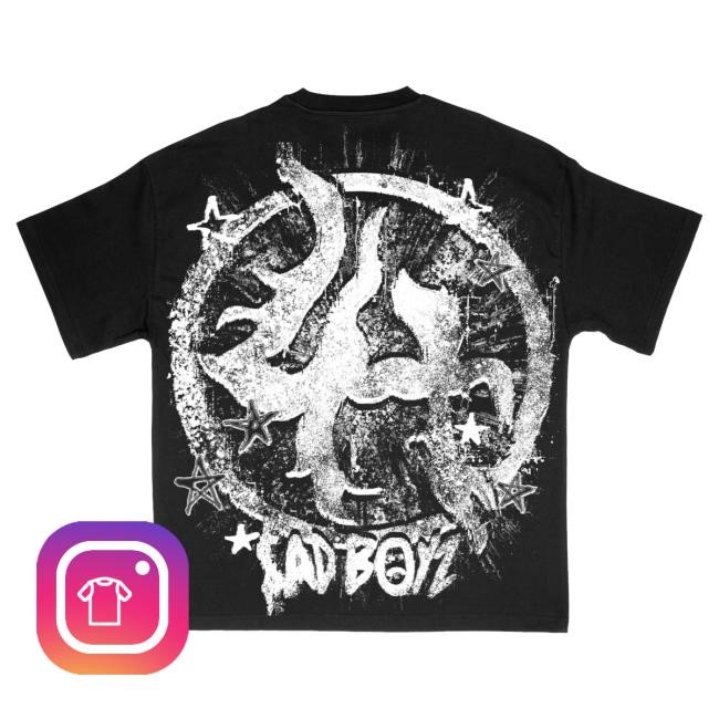 Official Sad Boyz Merch Store LHSBTEE007 - BLACK T-Shirts