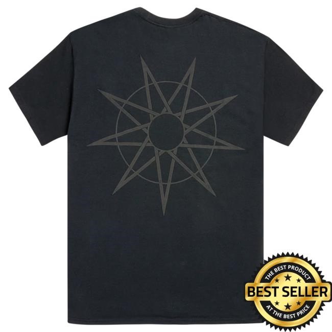 Official Slipknot Official Store Merch 9 Point Star Black Top Shirt