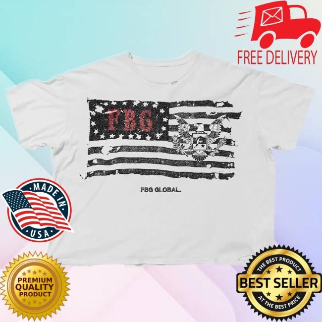 Fbg Global Flag Top Shirt : White Freebandz Official