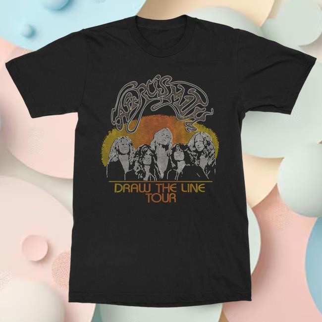 Official Aerosmith Store Draw The Line In Concert Tee