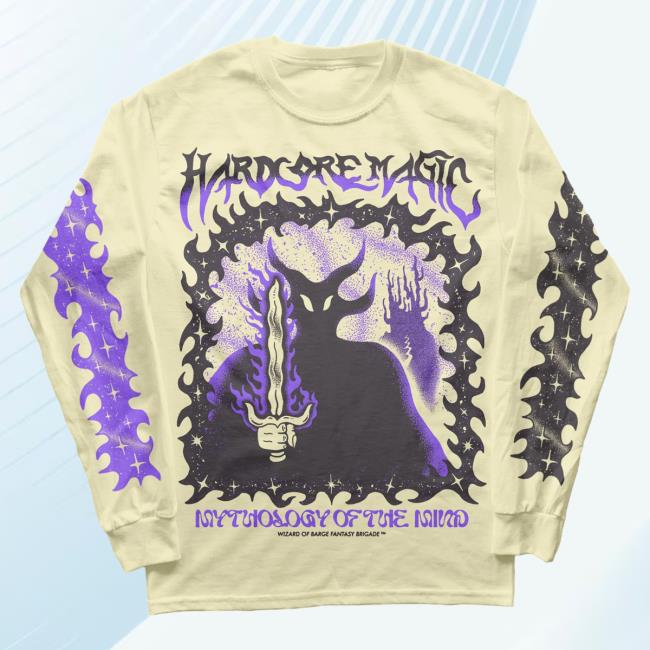 Official Wizard Of Barge Hardcore Magic Mythology Of The Mind Long Sleeve T-Shirts Wizardofbarge