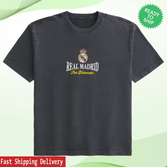 Official Hollister Co Merch Store Real Madrid CF Graphic Top Shirt Hollisterco