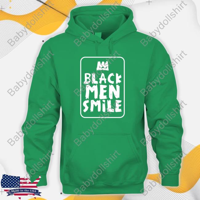 Official Black Men Smile T Shirt Black Men Smile OG Tee