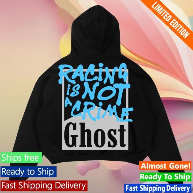 Official Ghost Racing Apparel Ghost Racing Blue Not A Crime Zip Up - Hooded Sweatshirt - Black