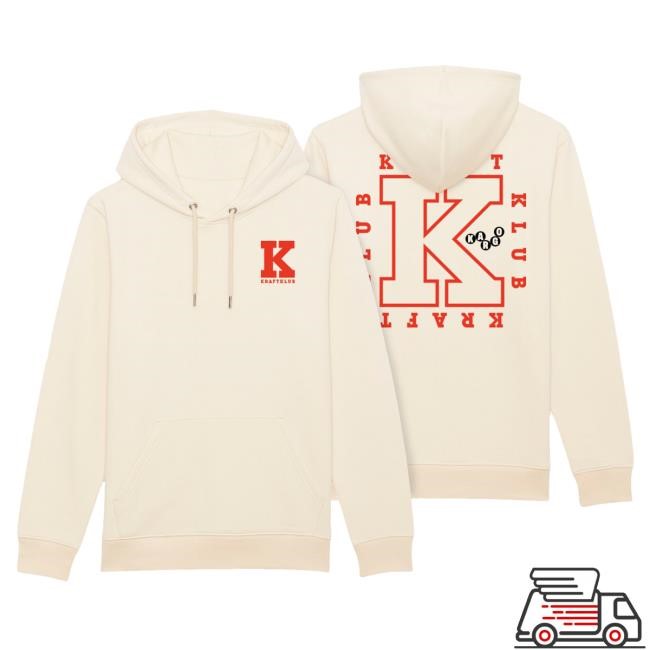 Krasser Stoff Merch Shop | Kraftklub - Pullover Hoodie - Kargo Patch - Natural Raw