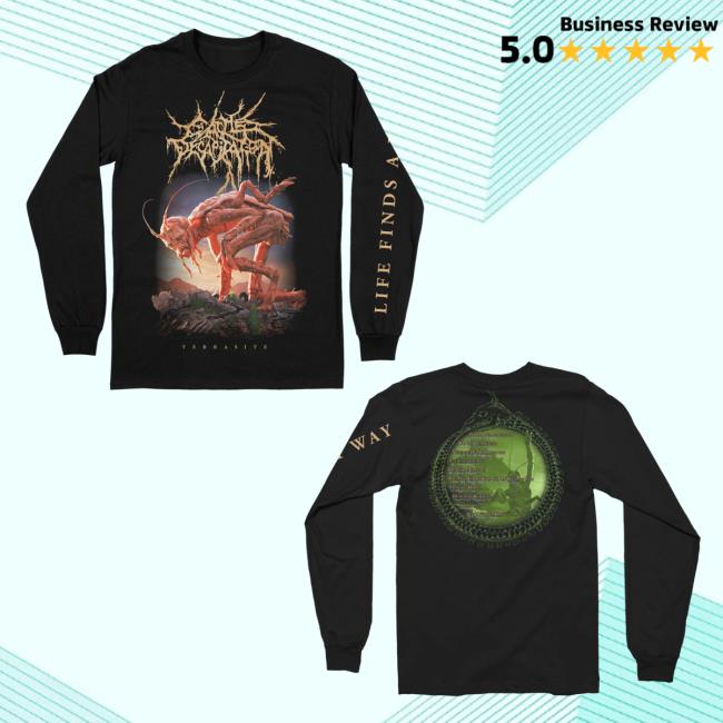 Official Indiemerchstore Cattle Decapitation "Terrasite" Long Sleeve Shirt New Indie Merch Store