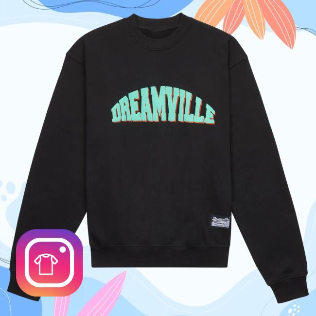 Official Dreamville Merch Premium Team Popover Hoodie Dreamville Records