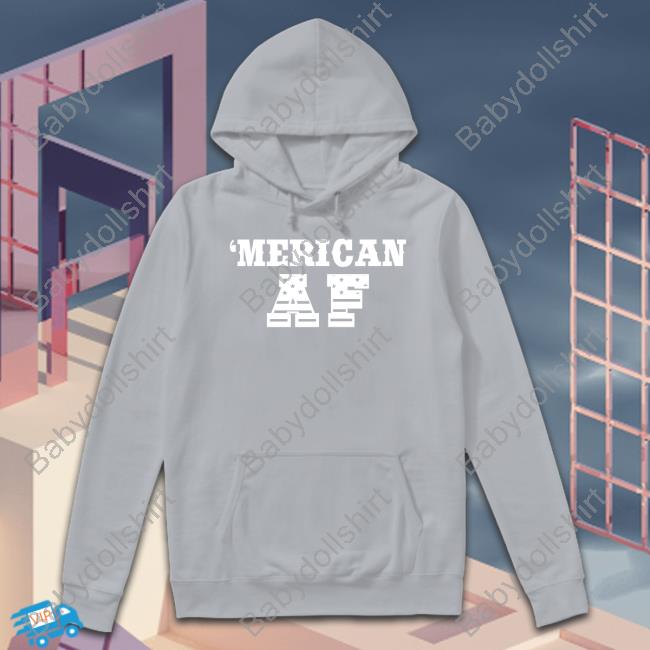 Official American Dirt Store Merican AF Flag Lettering Long Sleeve Tee