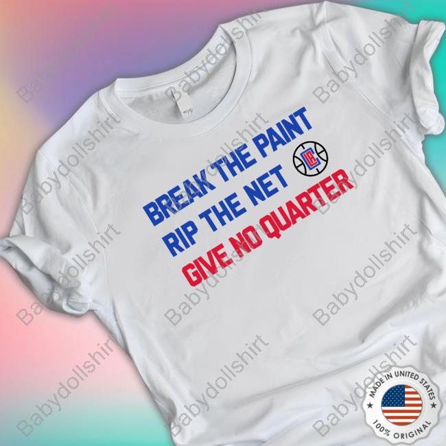 Official Break The Paint Rip The Net Co Give No Quarter T-Shirt