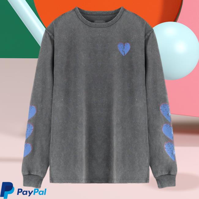 Official Kallmekris Merch Duct Taped Heart Long Sleeve T Shirt Ottobykris