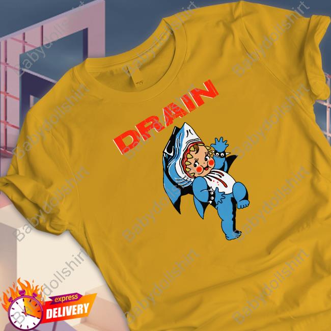 Drain Band Merch Drain Sharkbaby Hooded Sweatshirt