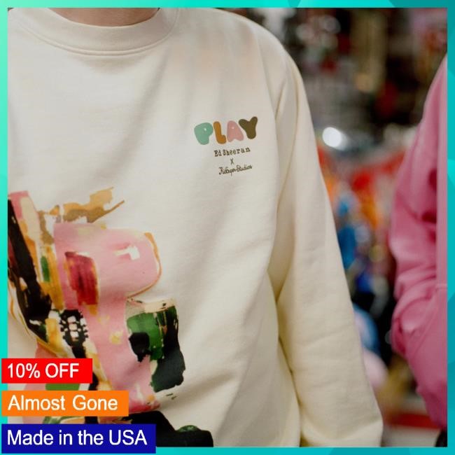 Official Ed Sheeran Merch Store Play x KidSuper Watercolor Crew Neck EdSheeran
