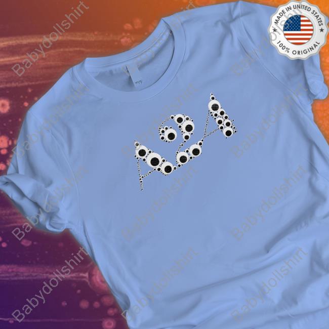 Everything Everywhere All At Once Merch Black Googly Eye Puff Logo Shirts A24films