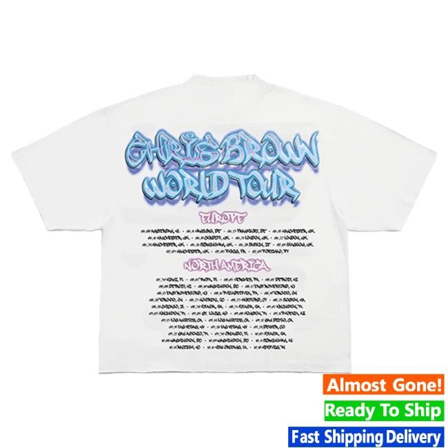 Chris Brown Store Merch Chris Brown Anime Tees
