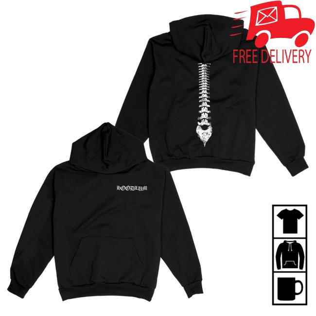 Official Merch Bar Samuel Ratsch Hoodlum Shop Darby Allin Spine Pullover Sweatshirt MerchBar