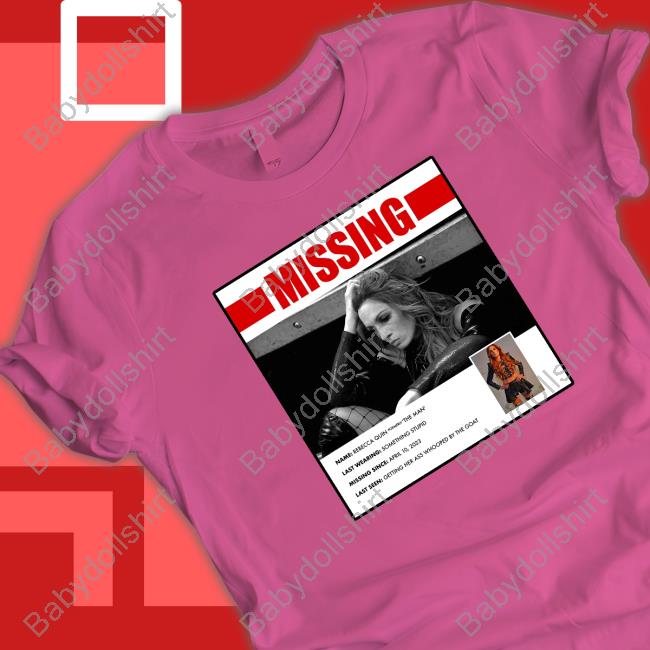 Trish Stratus Rebecca Quin Missing T Shirts