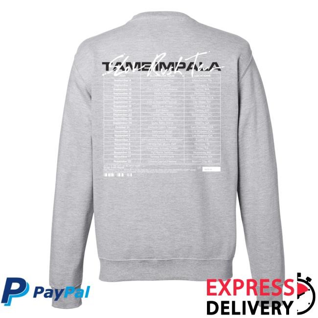 Official Tame Impala Clothing Merch Tame Impala Slow Rush 2021 Sweaters [GREY]