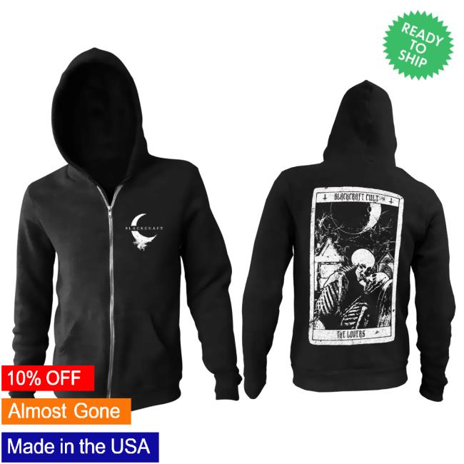 Blackcraft Cult Clothing Store BlackcraftCult Lovers Tarot - Zip Up Attractive Hoodie