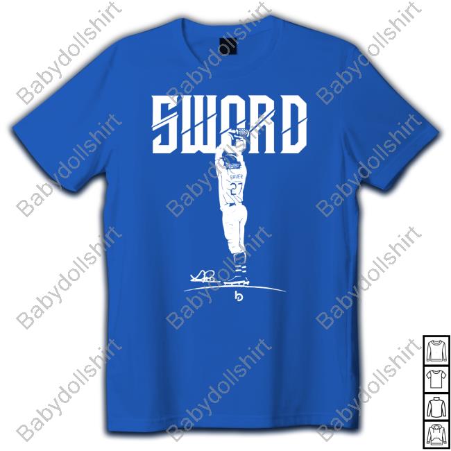 Bauer Outage Sword Tee Trevor Bauer Merch Baueroutage