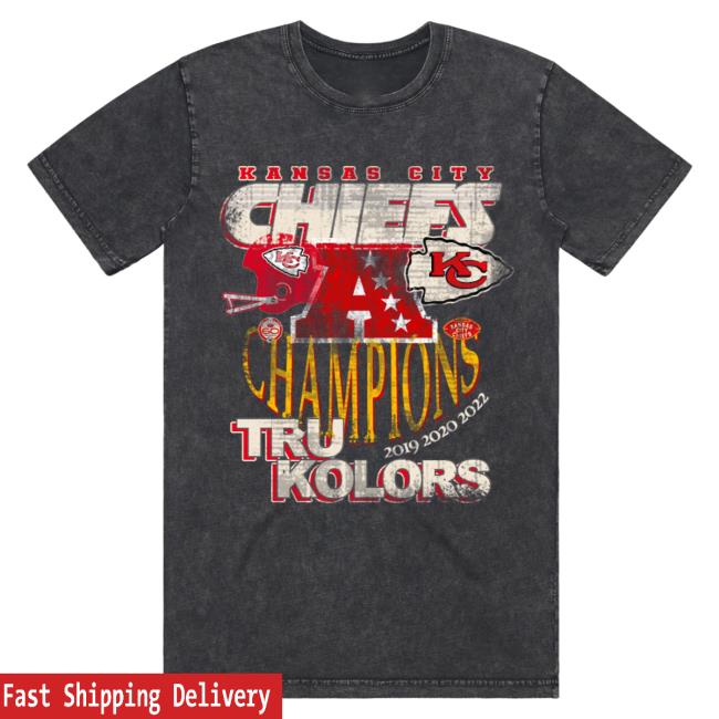 Official Tru Colors Apparel Clothing Tru Kolors X Kansas City Chiefs Afc Archive T-Shirts