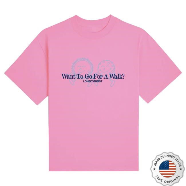 Official Lonely Ghost Clothing Store Go For A Walk Essential Shirt