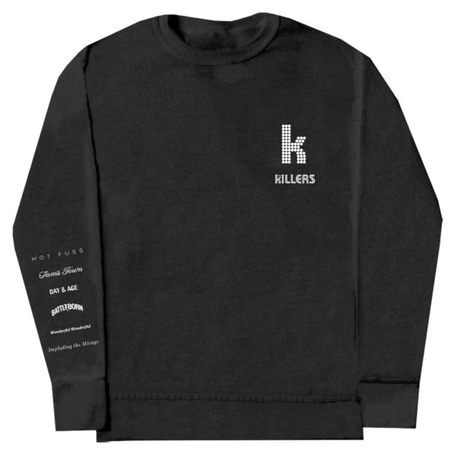 Official Album List The Killers Longsleeve T Shirt
