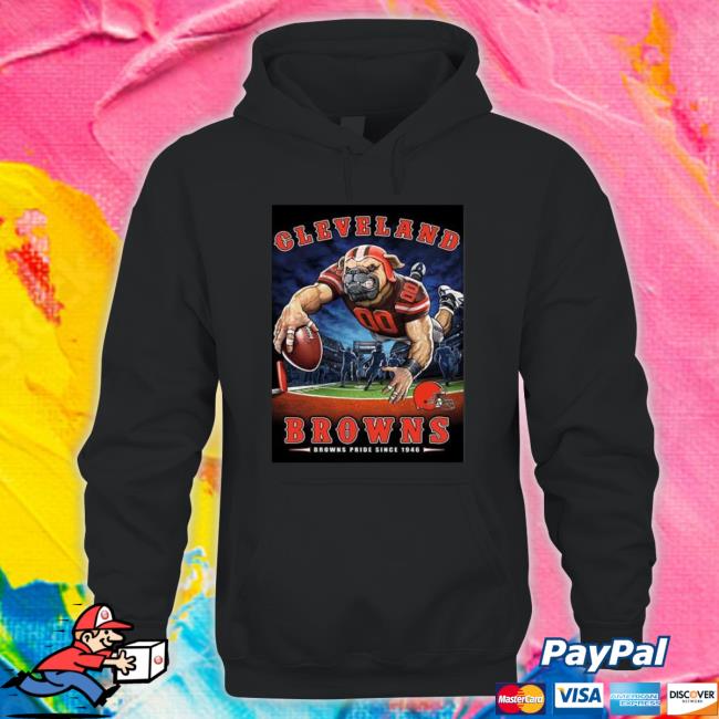 Cleveland Browns End Zone 17 Browns Pride Since 1946 Sweatshirt