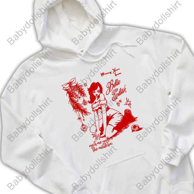 Official Billie Eilish Merry Xmas Meet Me Under The Mistletoe Tee