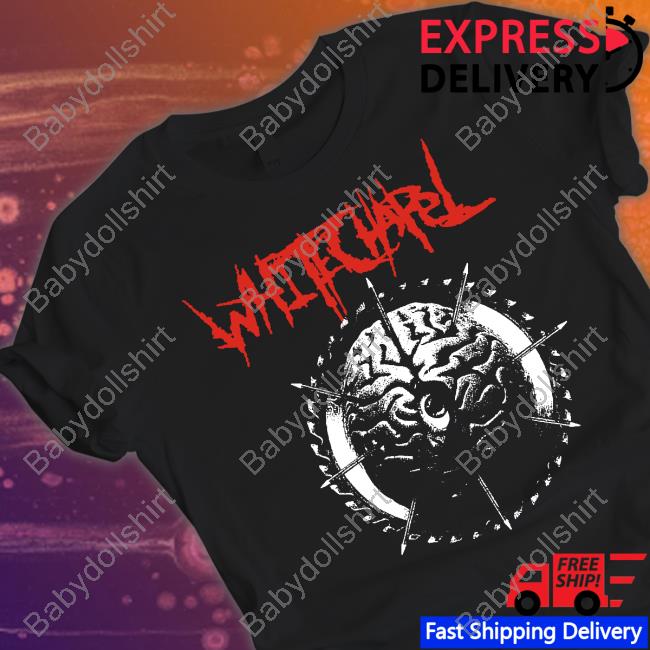 Official Whitechapel Merch Brain Eye Black Shirt