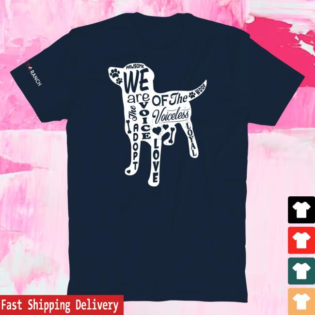 Official Vet Ranch Merch Bunker Branding Vet Ranch Voiceless Dog T Shirt Navy BunkerBranding VetRanch