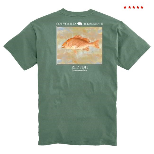 Redfish Tee Onward Reserve Posy Green Flats