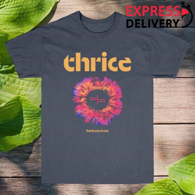 Official Thrice Merch Thrice Horizons East Album T Shirt