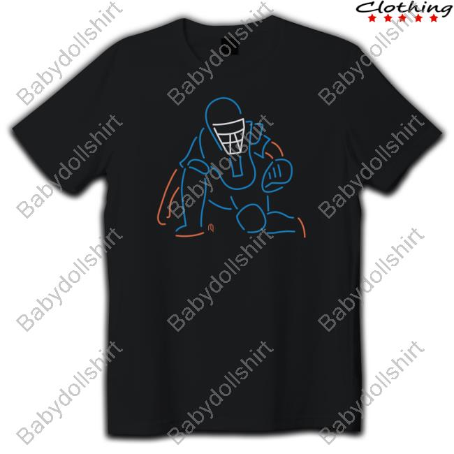 Official Athlete Logos Custom Catchers Neon Shirt