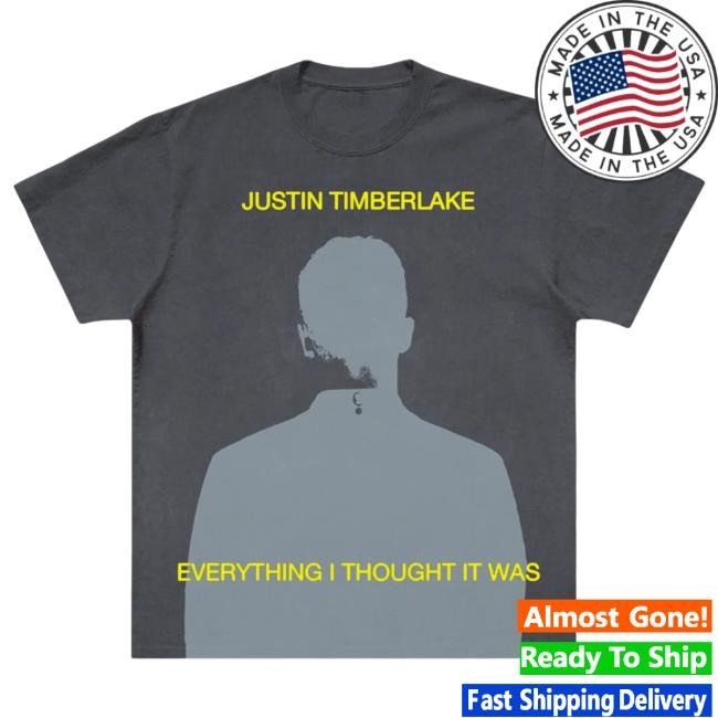 Official Justin Timberlake Shadow Black Tour Shirt
