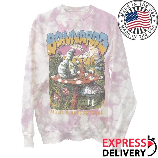 Official Bonnaroo Merch Store Bonnaroo Alice In Wonderoo Crewneck Sweatshirt
