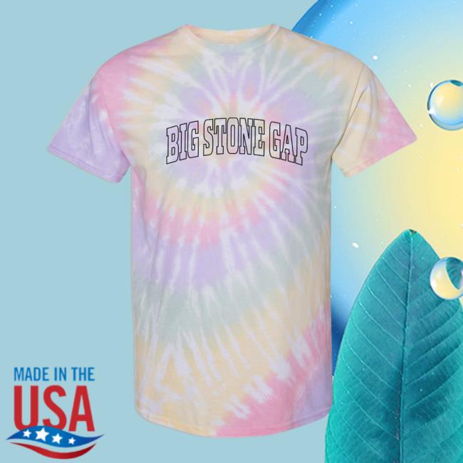 Official Hometown Apparel Clothing Merch Big Stone Gap Virginia Trendy Block Tie Dye New Shirt Hazy Rainbow