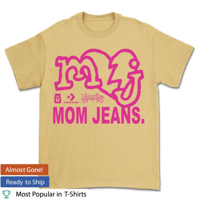 Official Mom Jeans Merch Store Yellow Logo Popover Shirt Mom Jeans Apparel Shop
