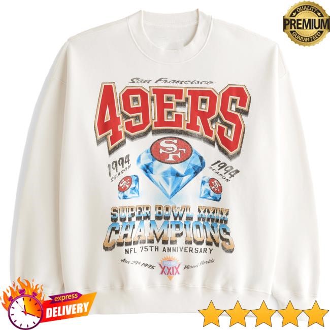 Official Abercrombie And Fitch Shop San Francisco 49ers Graphic Sweatshirts NFL by Abercrombie