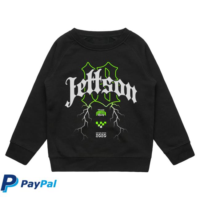Official Jett Lawrence Merch Jettson Racing Jettson Electric Crewneck Sweatshirt