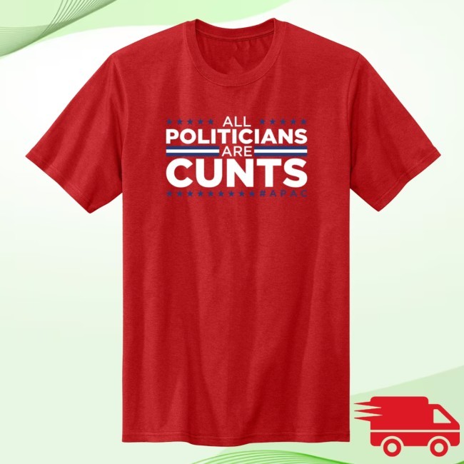 Official Drinkin' Bros All Politicians Are Cunts (Patriotic) New Shirt Drinkin' Bros