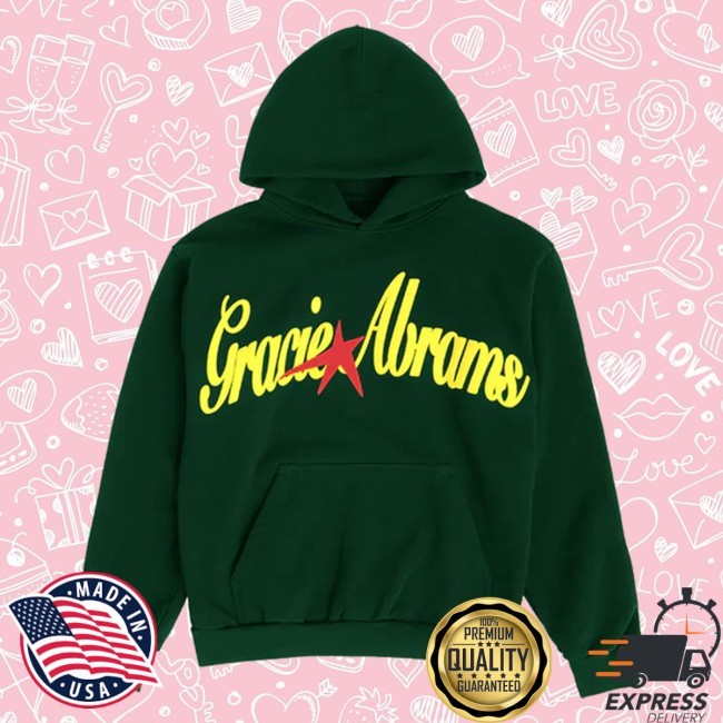 Gracie Abrams Green Star Hoodie Sweatshirt Gracie Abrams